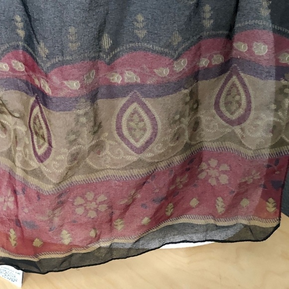 Vintage LIZ CLAIBORNE Sheer Scarf - Made in Italy - Picture 4 of 6
